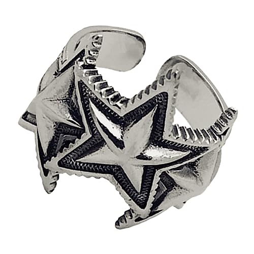 BESPORTBLE Fünfzackiger Stern Muster Finger Retro Offene Struktur Verstellbar Für Festivalpartys Alltag Tragbares Fingerschmuck Ornament BESPORTBLE Fünfzackiger Stern Muster Finger Retro Offene Struktur Verstellbar Für Festivalpartys Alltag Tragbares Fingerschmuck Ornament von BESPORTBLE