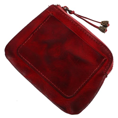 BESPORTBLE Retro-Geldbörse kreditkartenhalter Credit Card Holder Wallet for Women small minigeldbörse für Brieftasche klein Damen kleine Münzgrundstück Portemonnaie wechseln Rindsleder von BESPORTBLE