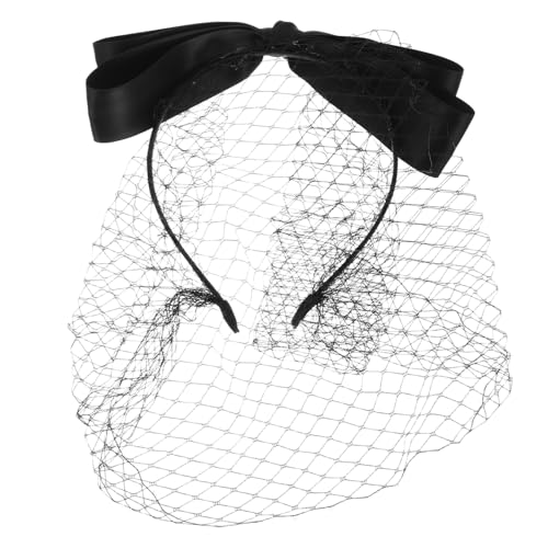 BESPORTBLE Retro Mesh Schleier Stirnband Für Frauen - Hochzeit Abschlussball Halloween Braut Kirchenschleier von BESPORTBLE