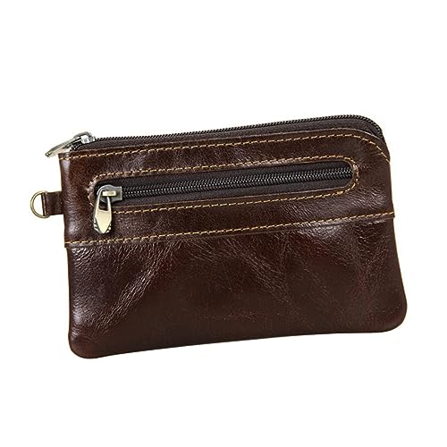 BESPORTBLE Retro Herren Geldbörse Aus Tragbare Geldtasche Mit Reißverschluss Multifunktionale Brieftasche Schokolade Und Praktisch Für Karten Und Bargeld von BESPORTBLE
