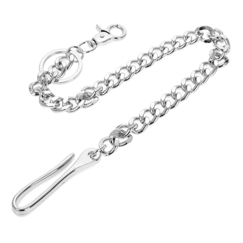 BESPORTBLE Retro Hip Hop Hosenkette mit Stylischem Haken Metall Pants Chain für Männer und Frauen Vielseitig als Geldbörsen und Jeanskette Punkiger Look für Festival Club und Alltag von BESPORTBLE