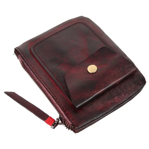 BESPORTBLE Retro Mini Geldbeutel Aus Pflanzlich Gegerbtem Material Stilvolles Münzfach Für Kleingeld Karten Und Kleine Utensilien Für Schule Shopping Und Alltag von BESPORTBLE