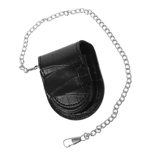 BESPORTBLE Retro Vintage Pocket Watch Halter PU Hüfttasche mit Kette Kompakte Tragbare Fanny Pack für Herren und Damen Langlebig und Praktisch für Formelle und Freizeit Anlässe von BESPORTBLE