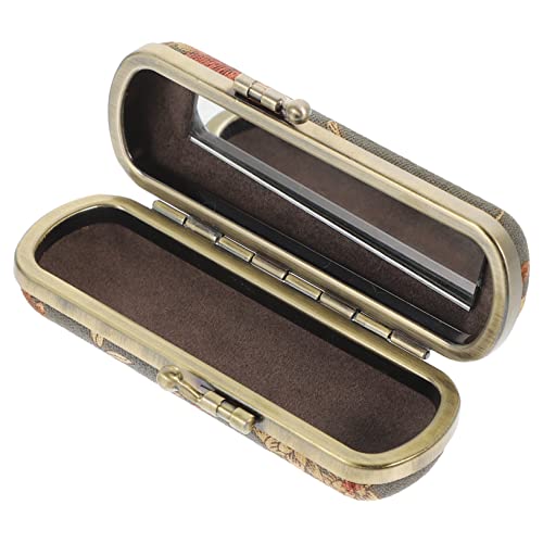 BESPORTBLE Retro-lippenstiftetui Für Damen Kompaktes Aufbewahrungsbox Mit Spiegel Leicht Zu Tragen Für Reisen Und Partys von BESPORTBLE