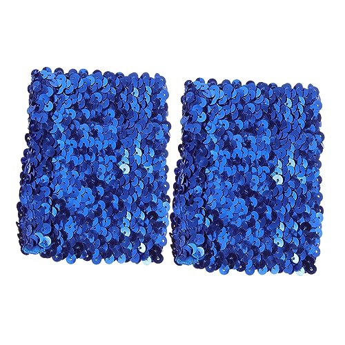 BESPORTBLE Reversible Sequin Slap Bracelet für Mädchen und Frauen Verstellbares Hautfreundliches Armband mit Doppelseitigen Pailletten in Royalblau und Modisches Party Accessoire und von BESPORTBLE