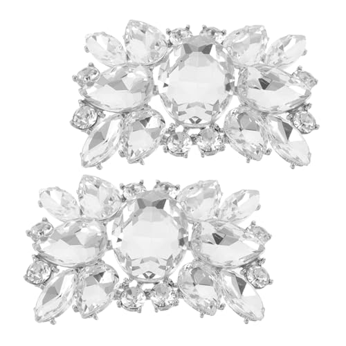 BESPORTBLE Rhinestone Schuhclips Abnehmbare Schuhschnallen Eleganter Hochzeitsschmuck für Damen High Heels Sandalen Universelle Schuhdekoration mit Sicherem Clip für Festliche Anlässe von BESPORTBLE