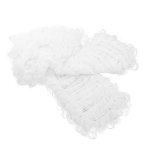 BESPORTBLE Richterperücke Für Männer Kostümperücke Lockig Bühnenperücke Anwaltshaarteil Perücke Cosplay Richterperücke Herrenkopfschmuck von BESPORTBLE