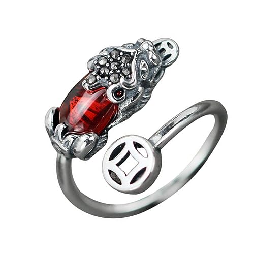 BESPORTBLE Ring Offener Fingerring Mit Glücksbringendem Design Eleganter Handschmuck Für Damen Individueller Nagelring von BESPORTBLE