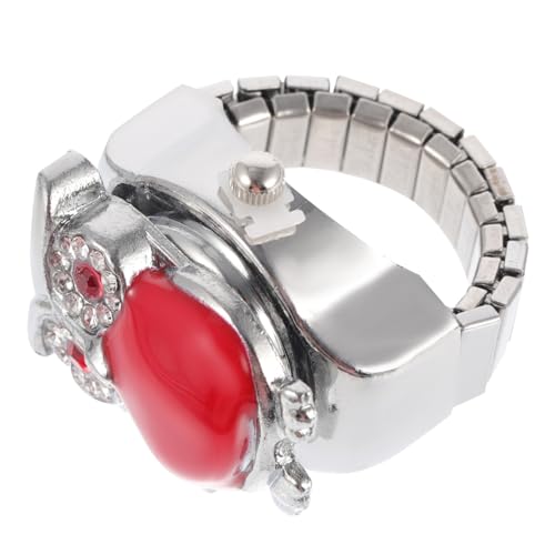 BESPORTBLE Ringuhr Vintage-Uhren Für Herren Betrachten Uhr Mit Eulenring S Auf Finger Achten Dekorative Kleine Uhr Rot Zinklegierung BESPORTBLE Ringuhr Vintage-Uhren Für Herren Betrachten Uhr Mit Eulenring S Auf Finger Achten Dekorative Kleine Uhr Rot Zinklegierung von BESPORTBLE