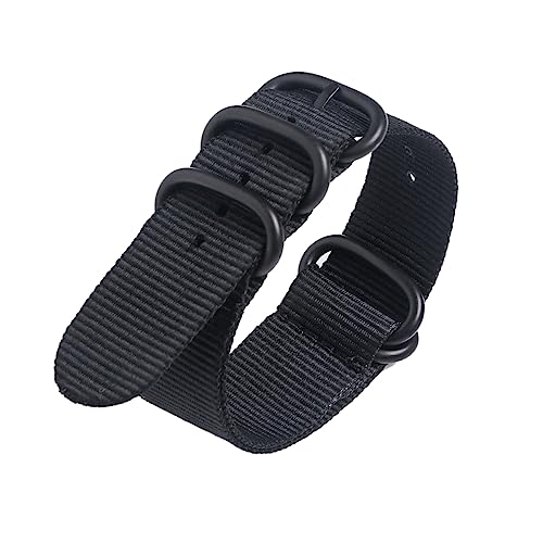 BESPORTBLE Uhrenarmband Aus Nylon Gewebtes Armband Mit Ringen Strapazierfähig Maschinenwaschbar Inklusive Federstegwerkzeug Und Edelstahl-federstege Für Einfachen Wechsel von BESPORTBLE