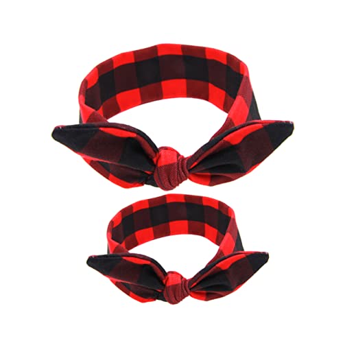 BESPORTBLE Rotes Haarband Mit Schleife - Elastisches Haaraccessoire Im Klassischen Karomuster Für Den Perfekten Look Bei Jedem Anlass Ideal Für Damen Und Mädchen von BESPORTBLE