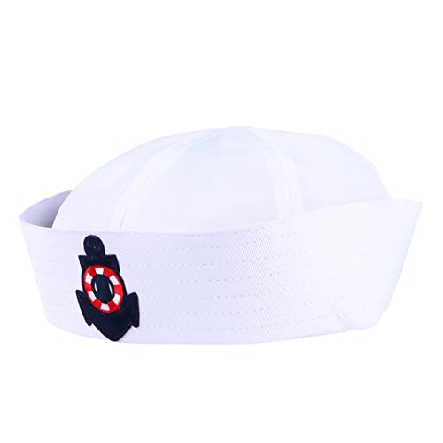 BESPORTBLE Sailor Hut Erwachsene Matrosen Kostüm Mütze Komfortabel für Karneval Cosplay Party Maskerade von BESPORTBLE