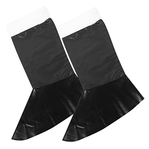 BESPORTBLE Santa Claus Boot Cover Schwarz Weihnachtskostüm Zubehör Hohlsohle Einfach Anzuziehen Weihnachtsstiefel Überzieher Für Santa Cosplay Party Foto Requisiten von BESPORTBLE