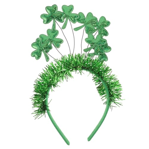 BESPORTBLE Schamrock Stirnband Für Frauen St Patrick's Day Kopfschmuck Leichtes Haaraccessoire Mit Einzigartigem Design Für Festliche Outfits Für Paraden Und Feiern von BESPORTBLE