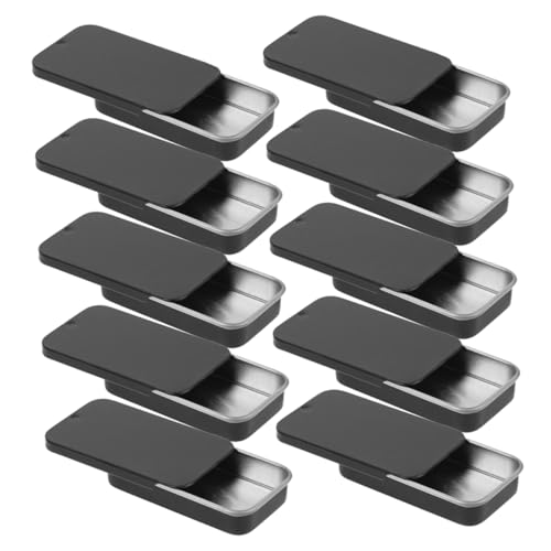 BESPORTBLE Schiebedeckel Blechdose Vintage Organizer Aufbewahrungsbox Aus Kleine Metallbox Für Schmuck Bastelbedarf Und Mehr von BESPORTBLE