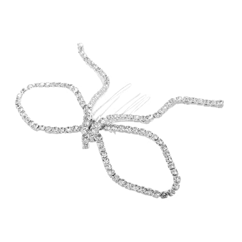 BESPORTBLE Brautkämme Mit Schleife Strass-bowknot-clips Für Frauen Und Mädchen Haar-accessoires Party-bowknot-pferdeschwanzhalter Haar-styling-zubehör von BESPORTBLE