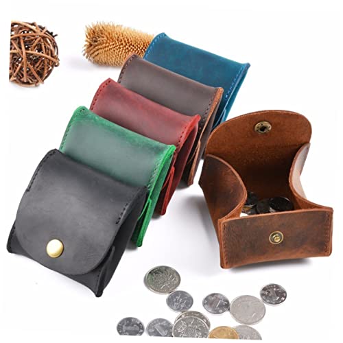 BESPORTBLE Schlüsselbox Q Retro Tasche Geldbörse Für Form Beutel Halter Rindsleder Mini-geldbörse von BESPORTBLE
