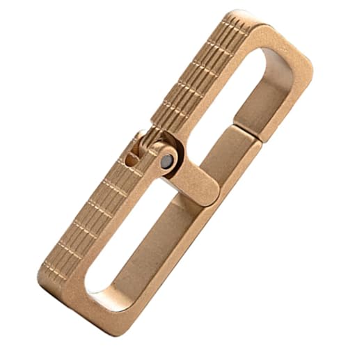 BESPORTBLE Schlüsselhalter Für Gürtel Messing Tragbarer Schlüsselring Mit Schnellverschluss Robuster Schlüsselbundhaken Für Autoschlüssel von BESPORTBLE