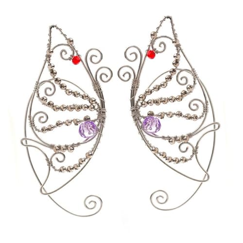 BESPORTBLE Schmetterling Ohrclips Damen Ohrmanschetten Kein Piercing Fairytale Schmuck Cosplay Accessoire Leicht Tragbar Stilvolles Design Für Alltag Und Party von BESPORTBLE