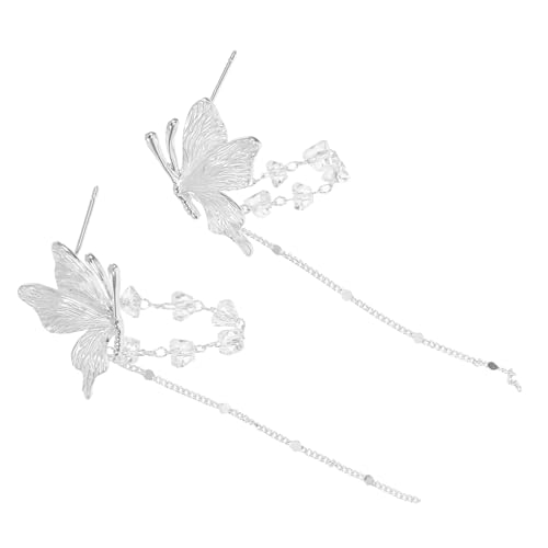 BESPORTBLE Schmetterlings-tropfenohrringe Mit Quasten Lange Ohrringe Für Frauen Und Mädchen Statement-schmuck Für Hochzeit Und Party von BESPORTBLE