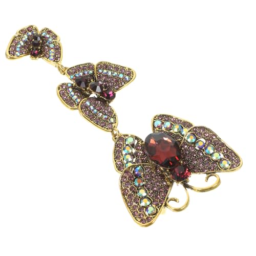 BESPORTBLE Schmetterlingsbrosche Für Damen Vintage Pin Für Kleidung Rucksäcke Schals Funkelnde Anstecknadel Im Klassischen von BESPORTBLE