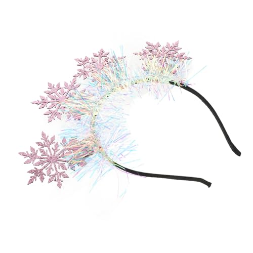 BESPORTBLE Weihnachten Schneeflocke Stirnband Party Haar Band Mode Kopfbedeckungen Für Frauen Dekoriert Haar Clip von BESPORTBLE