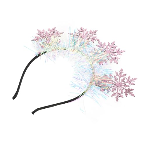 BESPORTBLE Schneeflocken-stirnband Weihnachts-haarband Leichtes Stirnband Für Mädchen Und Junge Mädchen Weihnachtsparty-accessoires Fröhliches Design Für Feiertage von BESPORTBLE
