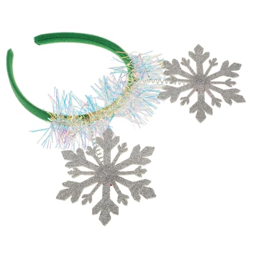 BESPORTBLE Schneeflocken-stirnband Weihnachts-haarreif Schneeflocken-haarschmuck Weihnachtskopfbedeckung Haaraccessoire Partygeschenk Unisex von BESPORTBLE