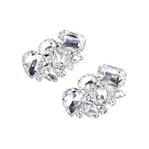 BESPORTBLE Schuhclips mit Strasssteinen Abnehmbare Schuhschnallen für Abendmode Eleganter Schuhschmuck für Damen Vielseitig Einsetzbar Dekoration für Schuhe Taschen Hüte von BESPORTBLE