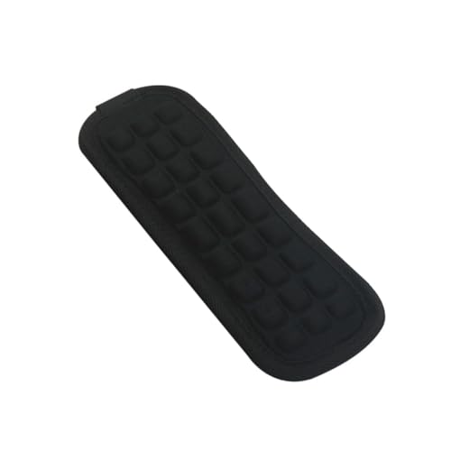 BESPORTBLE Schulterpolster für Rucksackgurt Druckentlastung Stoßdämpfend Einfach zu Befestigen Schwarz Leicht Geeignet für Instrumententaschen und Umhängetaschen von BESPORTBLE