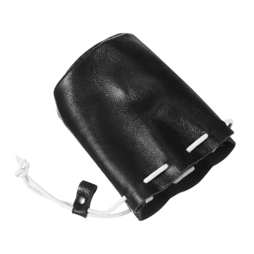 BESPORTBLE Kleiner Schwarzer Münzbeutel Für Frauen Praktisches Drawstring Portemonnaie Zum Aufbewahren Von Münzen Schlüsseln Und Kleinen Gegenständen Als Geschenk Für Familie Und Freunde von BESPORTBLE