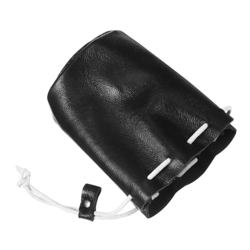 BESPORTBLE Schwarze Münzbrieftasche Geldbörse Münzbeutel für Damen Kleiner Beutel kleines Münztäschchen Mini Trendy winzig Portemonnaie Kleine Damenhandtaschen Geldbeutel Echtes Leder von BESPORTBLE