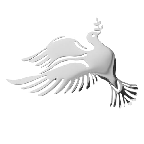 BESPORTBLE Silberner Friedens-tauben-anstecker Kompakte Gedenk-brosche Vielseitiges Veteranen-erinnerungsschmuckstück Leichtes Accessoire für Anzüge Mäntel Praktischer Halte-pin für Festliche von BESPORTBLE