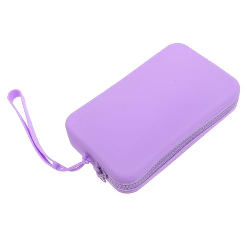 BESPORTBLE Silikon-Make-up-Aufbewahrungstasche Mit Reißverschluss Tragbarer Kosmetikbeutel Organizer Für Pinsel Und Lippenstift Reise-kulturbeutel Geeignet Für Bleistifte Und von BESPORTBLE