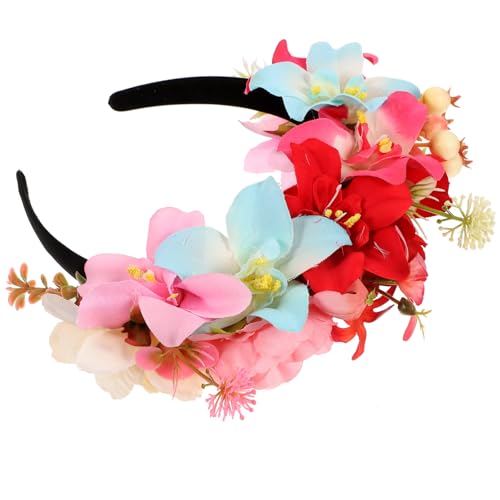 BESPORTBLE Simulation Blumen Haarband für Damen Vivid Fake Flower Headdress für Partys Hochzeiten Geburtstagsfeiern Fotoshootings und Feiertage Mädchenkopfschmuck Blumenspange von BESPORTBLE