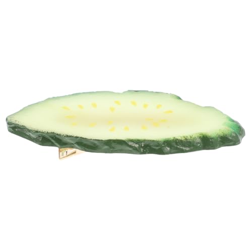 BESPORTBLE Haarspange in Gurkenform Süßes Haar-accessoire Für Frauen Künstliche Gurken-haarspange Haarspangen Zum Stylen Pflanzliches Haar-accessoire Aus Harz Haarnadeln Für Jugendliches Styl von BESPORTBLE