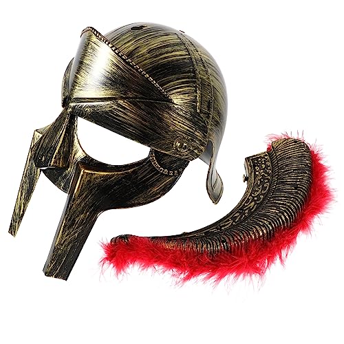 BESPORTBLE Soldaten Helm Cosplay Hut Mittelalterlicher Krieger Helm Leichter Bequemer Für Männer Kostüm Zubehör von BESPORTBLE