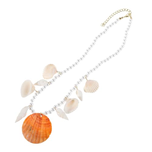 BESPORTBLE Sommer Muschelanhänger Halskette mit Faux Perlen für Frauen Trendige Themen Choker Schmuck Vielseitig für Strandpartys und Besondere Anlässe BESPORTBLE Sommer Muschelanhänger Halskette mit Faux Perlen für Frauen Trendige Themen Choker Schmuck Vielseitig für Strandpartys und Besondere Anlässe von BESPORTBLE