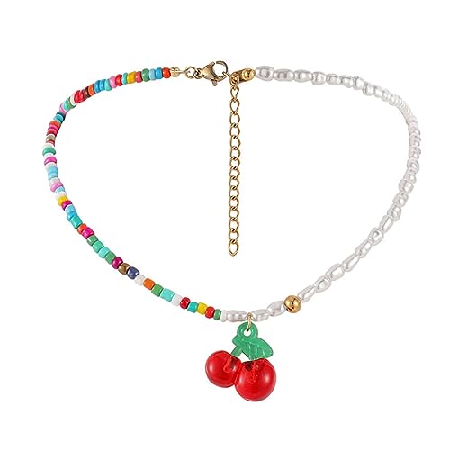 BESPORTBLE Sommer Halskette Mit Perlen Frucht Hals Anhänger Boho Bunte Choker Schlüsselbein Schmuck Für Damen BESPORTBLE Sommer Halskette Mit Perlen Frucht Hals Anhänger Boho Bunte Choker Schlüsselbein Schmuck Für Damen von BESPORTBLE