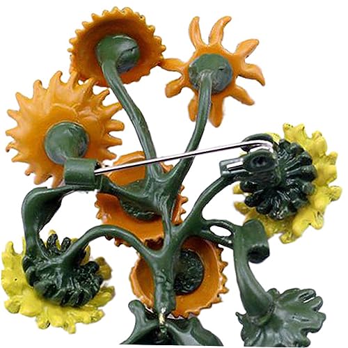 BESPORTBLE Sonnenblumenbrosche Aus Legierung Zarte Blumen-corsage Modische Damen-brustnadel Schöne Kleidernadel Für Konferenzen Und Festivals von BESPORTBLE