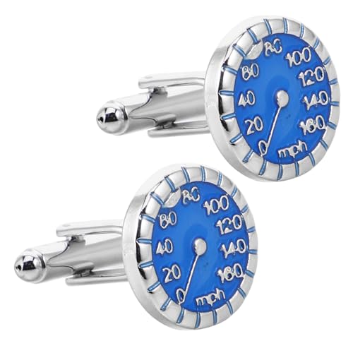 BESPORTBLE Speedometer Manschettenknöpfe Metall Herren Auto Tacho Design Business Hochzeit für Bräutigam Vater Hemd Zubehör von BESPORTBLE