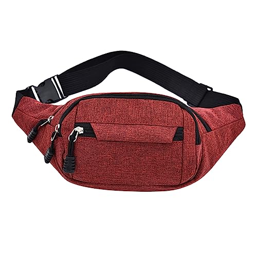 BESPORTBLE Lauf Gürteltasche Herren-gürteltasche Bauchtasche Sportzubehör Verstellbarer Gürtel Großes Fassungsvermögen Zum Laufen Im Freien Rot von BESPORTBLE