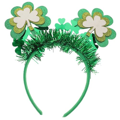 BESPORTBLE St Patrick's Day Frauen Stirnband Dreilagiges Kleeblatt Haaraccessoire Leichtes Kostüm-accessoire Für Partys Und Festivals Stylisches Haarband Für Verschiedene Anlässe von BESPORTBLE