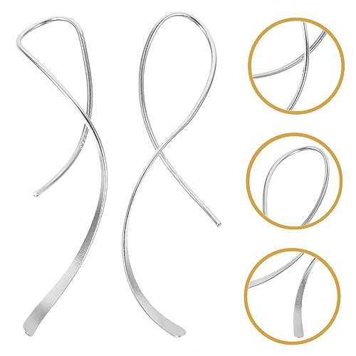 BESPORTBLE Sterling Silber Damen Ohrringe Geometrische Unregelmäßige Linie Wellenförmige Ohrhänger Nickelfrei Elegant Für Party Alltag von BESPORTBLE