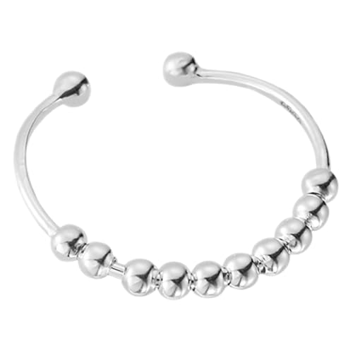 BESPORTBLE Stapelringe Aus Sterlingsilber Mit Offenen Ringen Und Wickelringen Für Damen Modische Damenringe Im Vintage Stil Mit Perlenring Für Gelegenheiten von BESPORTBLE