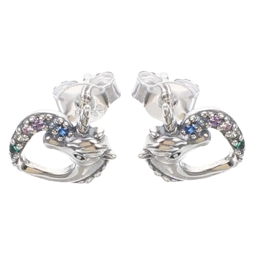 BESPORTBLE Sterlingsilber Ohrstecker Einhorn Design mit Zirkonia Damen Mädchen Modische Ohrhänger Alltags und Festtags Schmuck Geschenkidee von BESPORTBLE