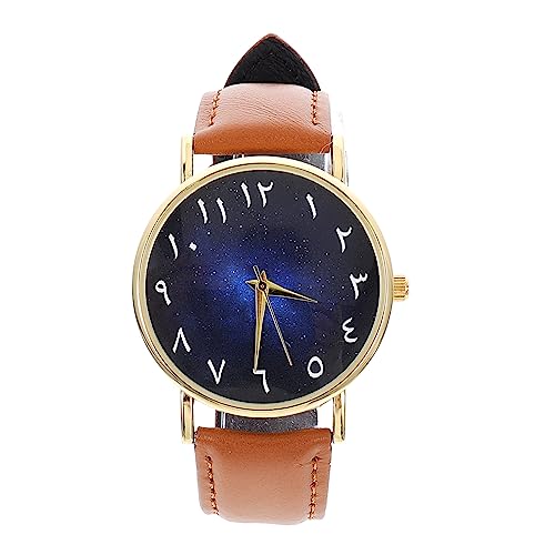 BESPORTBLE Sternenblau Armbanduhr mit Arabischen Ziffern Uhr für Erwachsene Verstellbares Lederarmband Leichtes Design für Stilvolle Uhr BESPORTBLE Sternenblau Armbanduhr mit Arabischen Ziffern Uhr für Erwachsene Verstellbares Lederarmband Leichtes Design für Stilvolle Uhr von BESPORTBLE