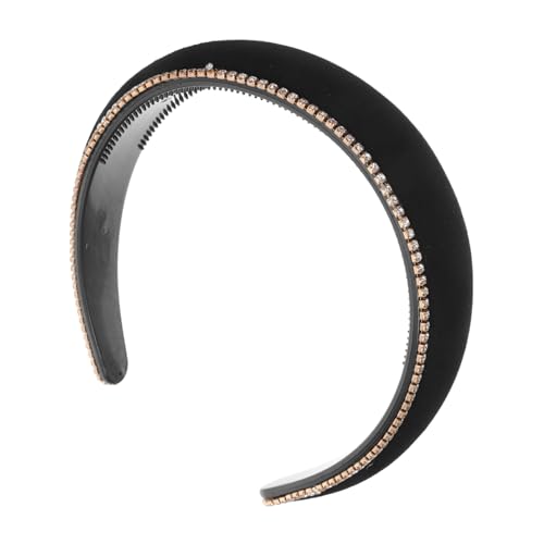 BESPORTBLE Stirnband Mit Strass Für Damen Breit Gepolstert Samt-haarband Glanz-kopfschmuck Für Gesichtswäsche Und Hautpflege von BESPORTBLE