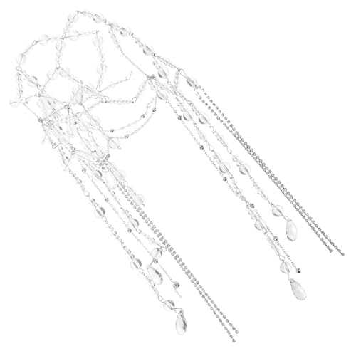 BESPORTBLE Stirnkette Für Frauen Elegante Hochzeitskopfbedeckung Mit Quasten Luxuriöser Brautschmuck Funkelnde Haarzier Für Braut Perfektes Accessoire Für Hochzeiten von BESPORTBLE