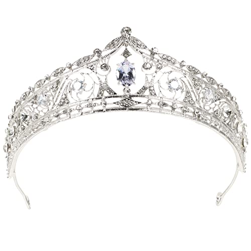 BESPORTBLE Strass-Krone Kronenfrauen Königin kronen Frauen Party Dekoration Prinzessin Hochzeitsdiademe für die Braut Hochzeit Tiara Haarschmuck für die Braut Strasssteine von BESPORTBLE